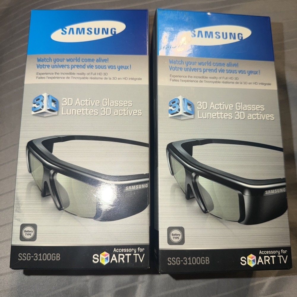 Samsung 3D Active Glasses SSG-3100GB Lot Of 2 New In Box